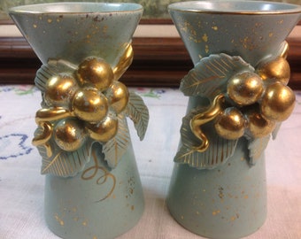 Vee Jackson Pasadena California Candle Holders, California Pottery Mid Century