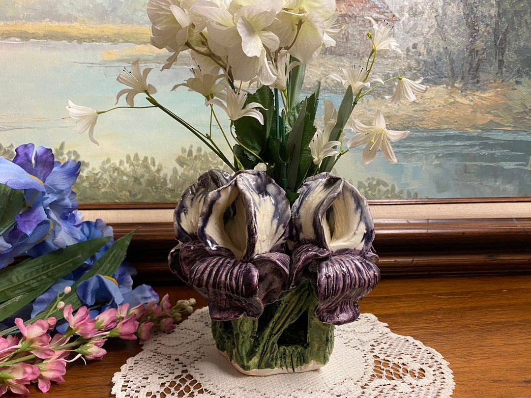 Hand Made Pottery Flower Holder Votive Candle Holder Etsy