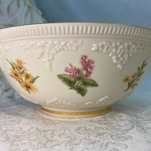 Lenox Fine Ivory China Constitution Bowl 10.5&quot; with Floral Design Limited Edition