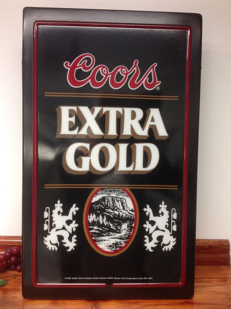 Coors Extra Gold >> Vintage Coors Extra Gold Bar Light Tavern Light Wall Mounted Coors Beer Illuminated Advertising Sign Man Cave Coors Extra Gold >> Vintage Coors Extra Gold Bar Light Tavern Light Wall Mounted Coors Beer Illuminated Advertising Sign Man Cave