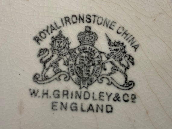 Moss Rose Royal Ironstone Trinket Dish, Ring Dish… - image 9