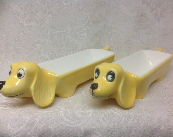 Vintage Dachshund Hot Dog Serving Trays Etsy