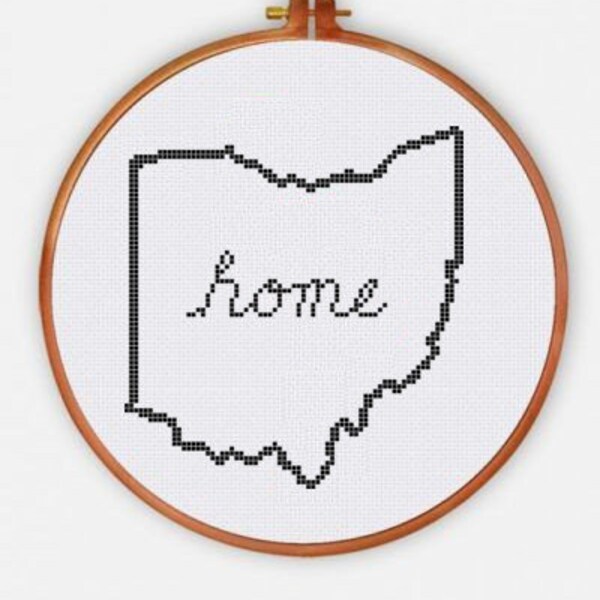 Ohio Cross Stitch Etsy