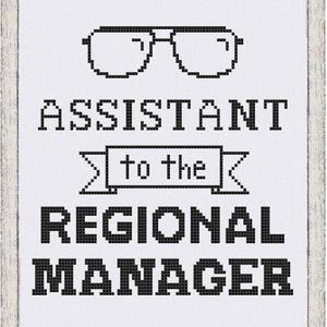 PDF PATTERN: Assistant to the Regional Manager Cross Stitch