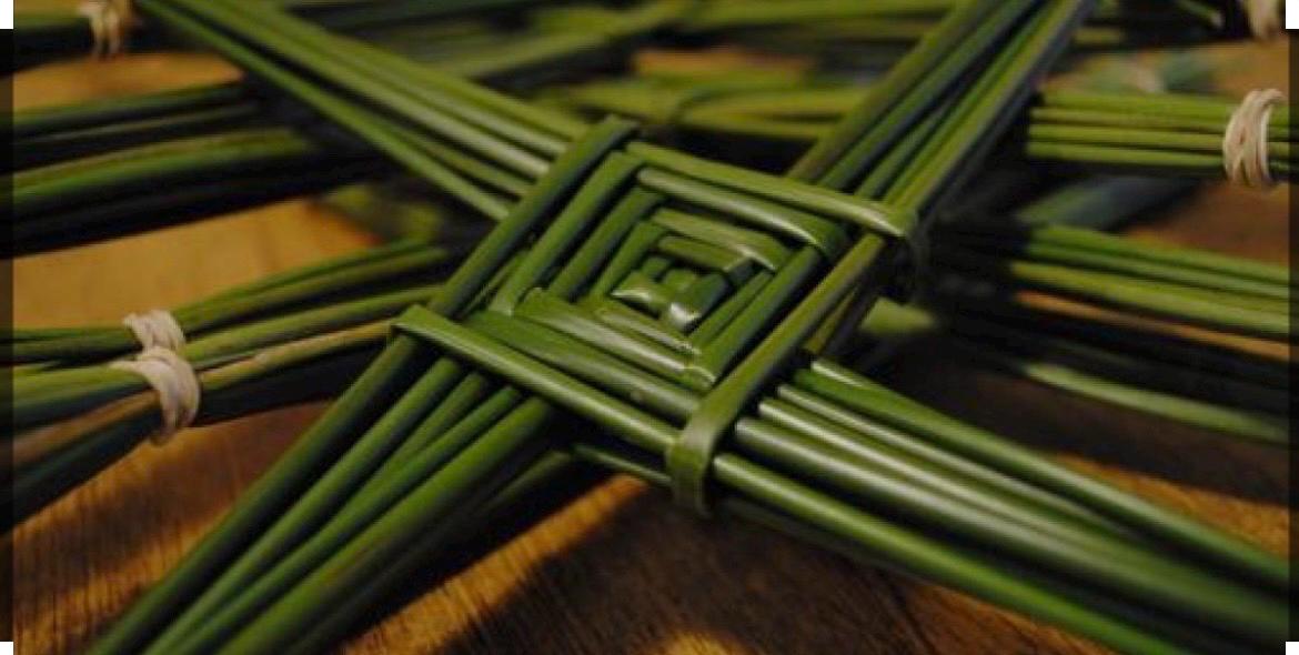Make Your Own St Brigid's Cross From Authentic Wild Irish Rushes, Popular For Celtic Religious Weaving, Basket and Pattern supplies.