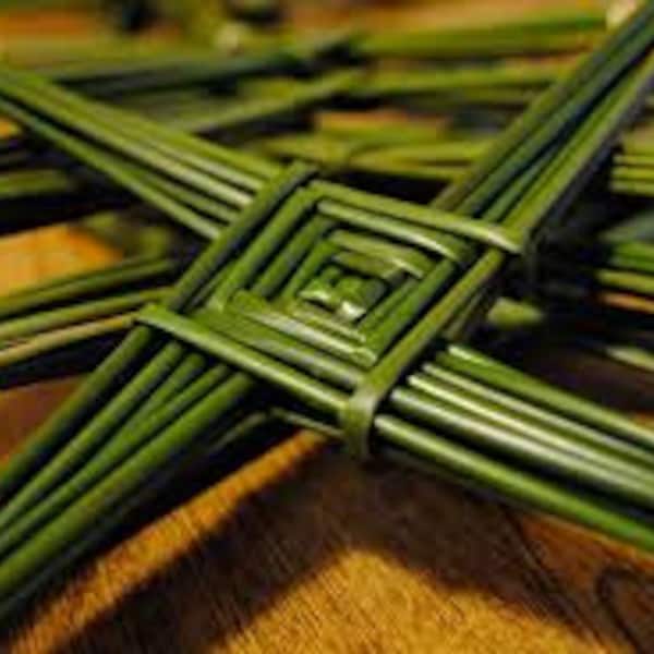 Make Your Own St Brigid's Cross From Authentic Wild Irish Rushes, Popular For Celtic Religious Weaving, Basket and Pattern supplies.