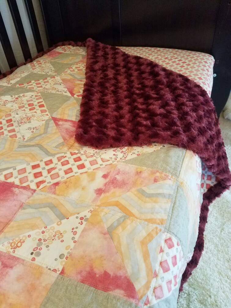 Black Raspberry Handmade Crib Quilt Crib Sheet and Etsy