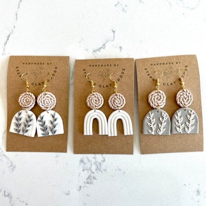 ROPE COLLECTION Handmade Boho Clay Earrings Etsy