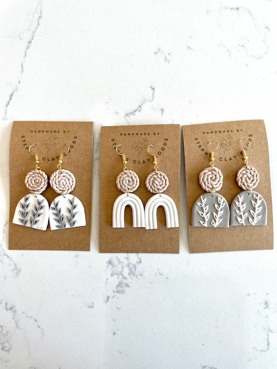 ROPE COLLECTION Handmade Boho Clay Earrings Etsy Australia