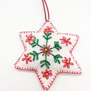 Folk Art Felt Star Ornaments