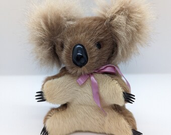 Authentic Koala Bear Toy souvenir from Australia Collectible Real Fur Bear Toy - Australia - Small