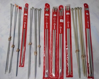 Vintage Aero Single Point Knitting Needles