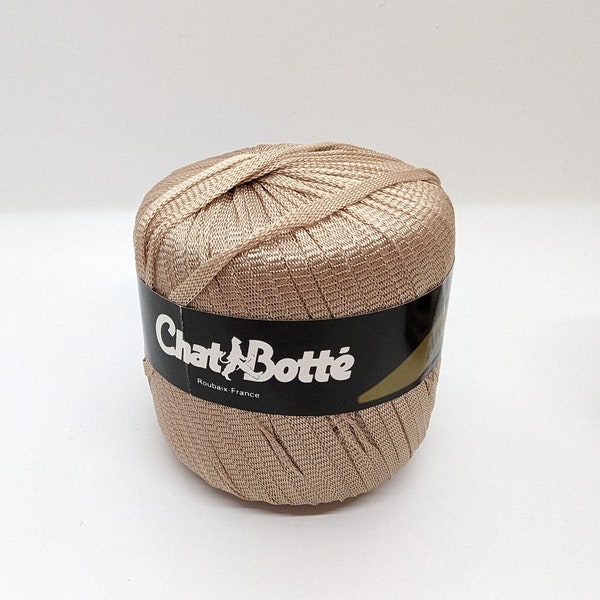 Vintage Chat Botte Arcadie Ribbon Yarn - Warm Beige - sold by the ball