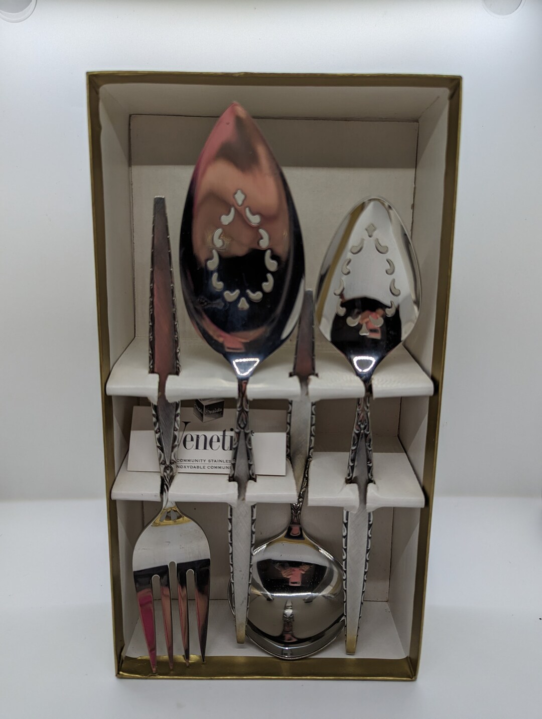 Community Stainless by ONEIDA 4 Piece Boxed Hostess Etsy