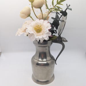 1/2 Liter French Pewter Carafe with lid - Acorns on handle