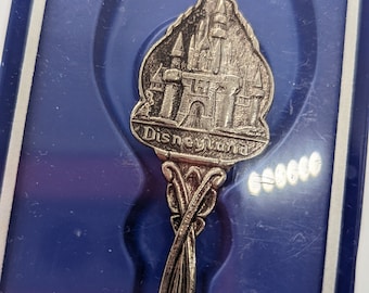 Disneyland Castle Souvenir Silver Plate Spoon Made In Holland