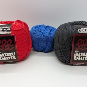 Vintage Anny Blatt Cotton Yarn - Anny Blatt Hawaii  100% Mercerized Cotton Yarn.  Sold by the Ball, Choose Option