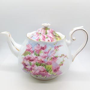 Royal Albert Blossom Time Pattern Large Teapot - Made in England