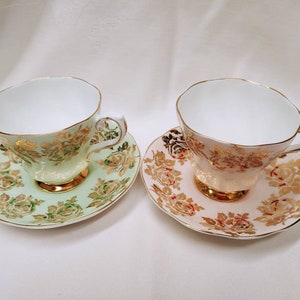 ヴィンテージ ミッドセンチュリー ロイヤル グラフトン パステル カップ アンド ソーサー ボーンチャイナ イギリス製 #afternoontea