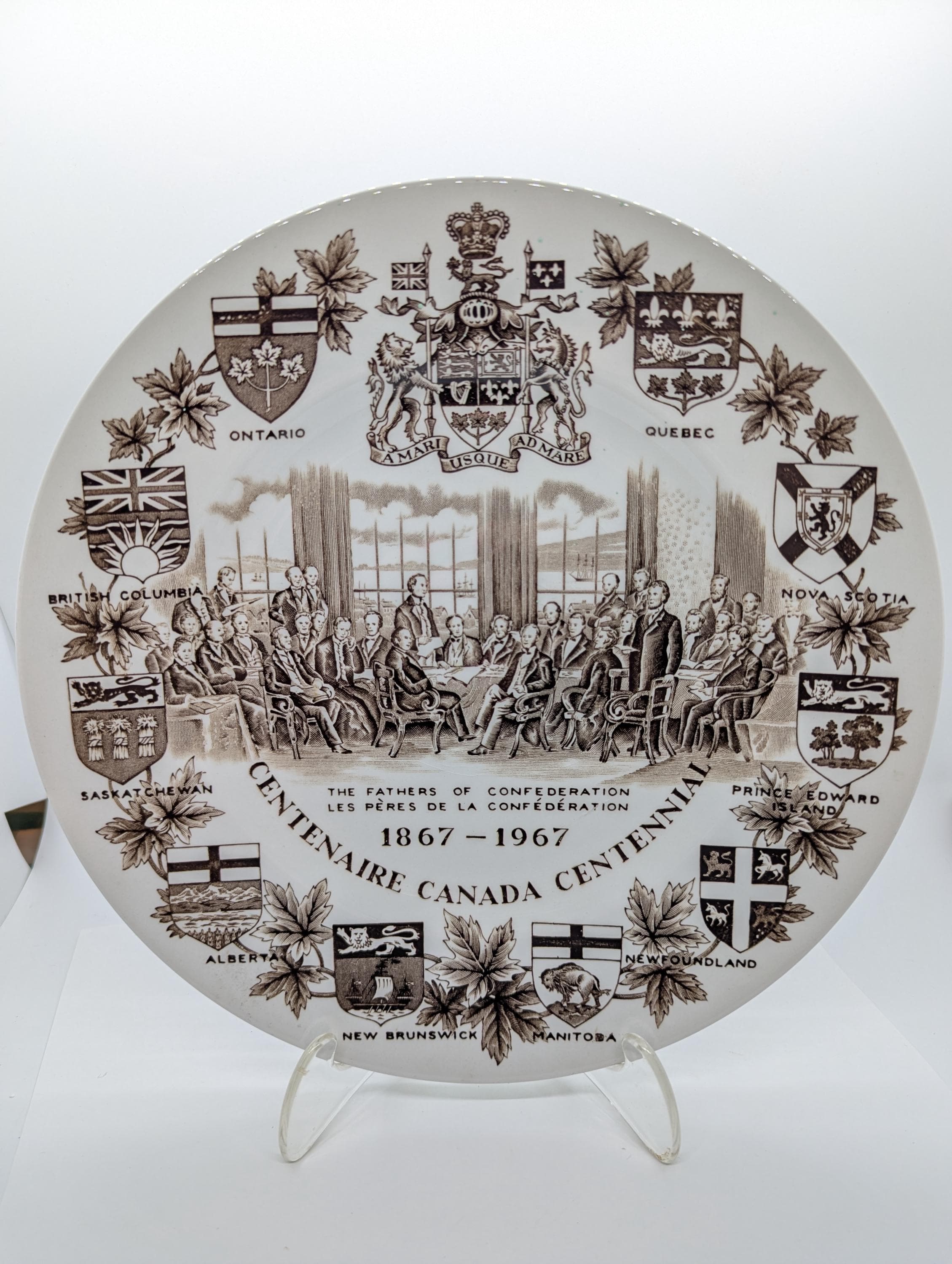   1967年 記念プレート 1867 1967 Plate - Etsy