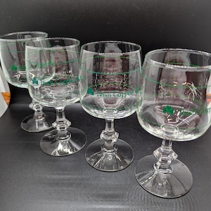 Irish Coffee, Wine Glasses, Shamrock Glass, St Patricks Day, Irish Gift Ideas, Vintage Barware Made in Ireland