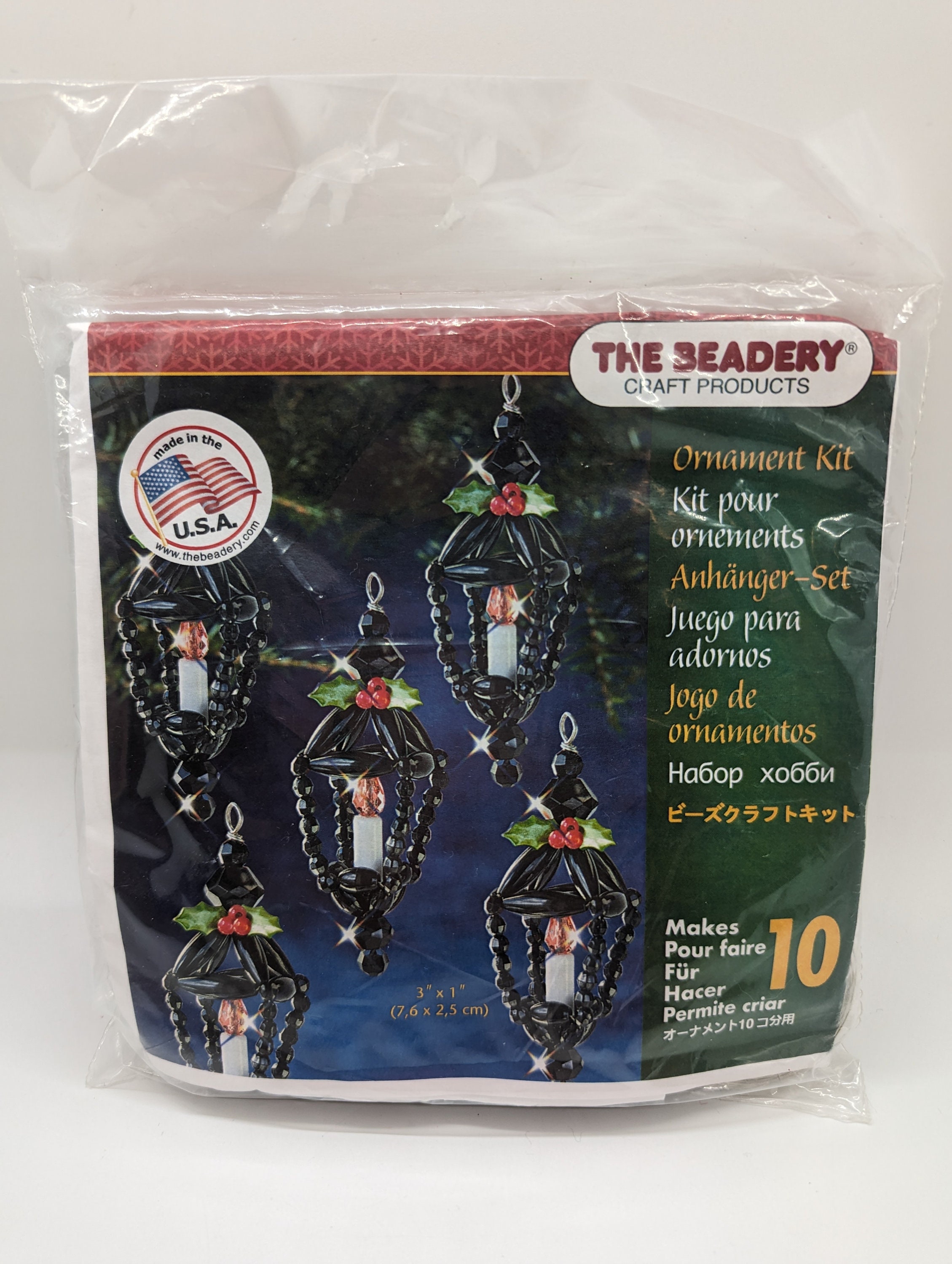 The Beadery Beaded Ornament Kit-christmas Lantern, Makes 10 