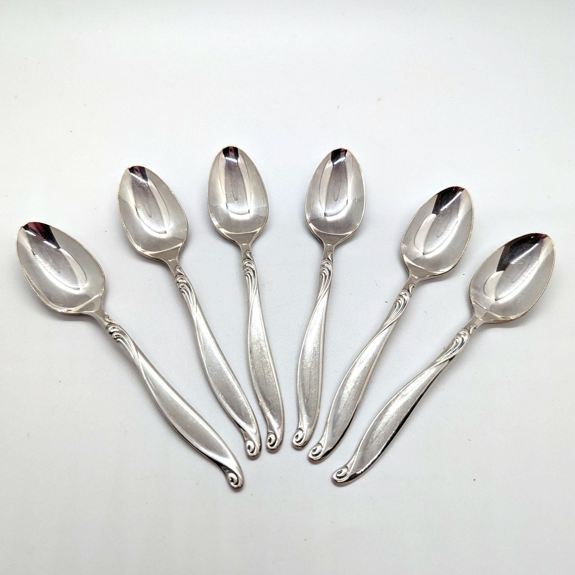 6 cuillères à soupe de luxe Oneida en acier inoxydable, motif