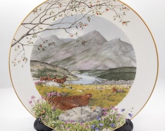 Royal Worcester Limited Edition Collector Plate, Peter Banett, 1979.  Engelse Country Scenes "September op de Moren"