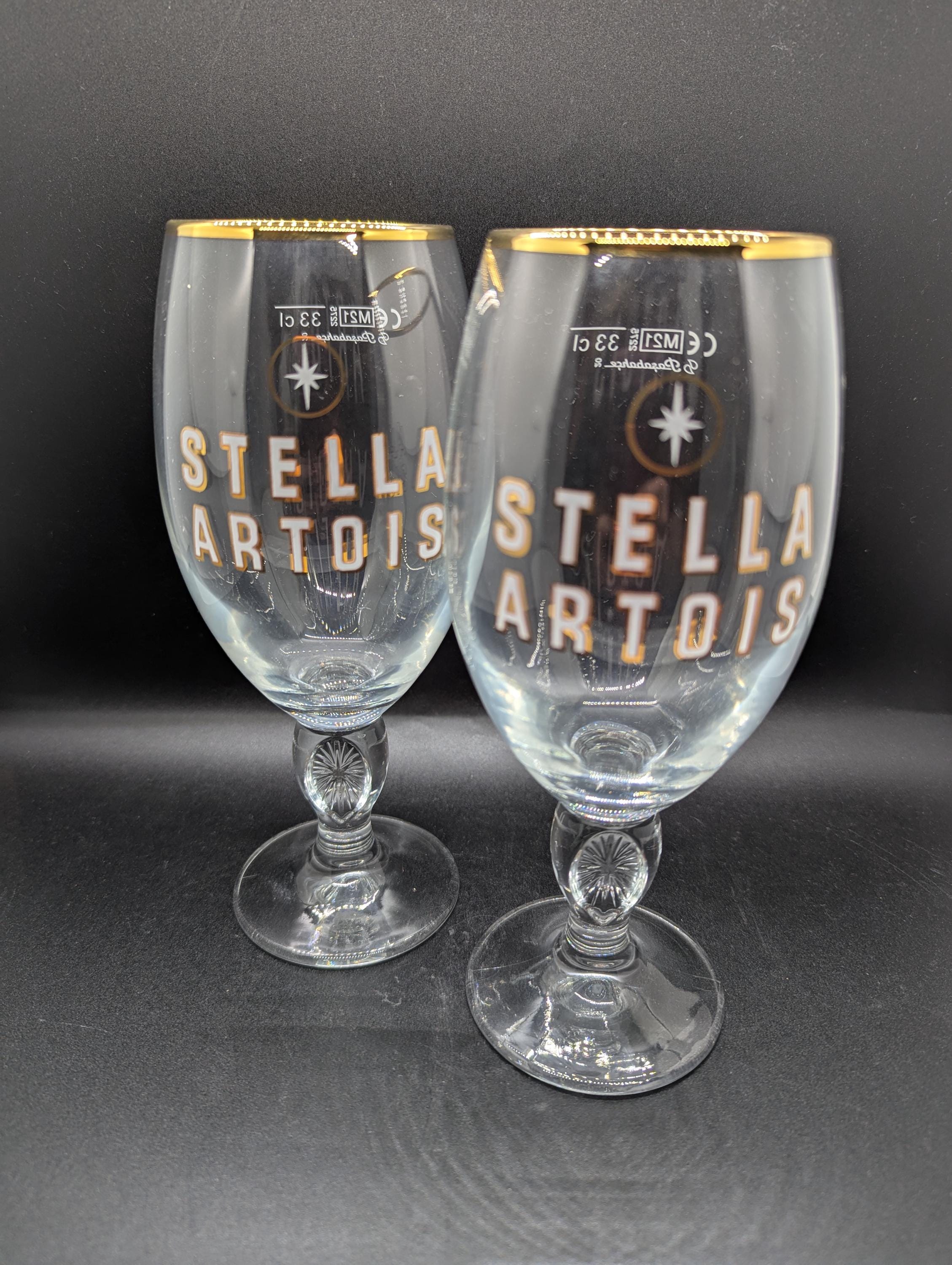 RARE Stella Artois Beer Glasses - the Chalice 33cl 330ml Beer