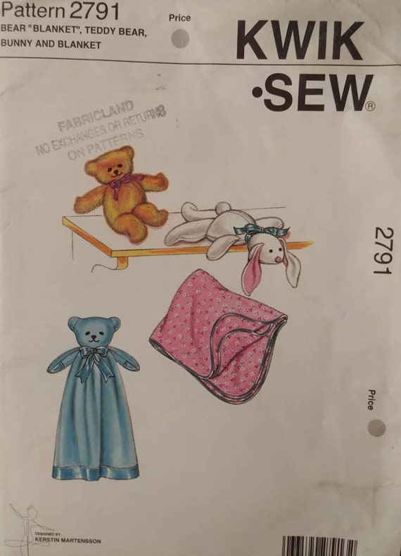 kwik sew teddy bear pattern