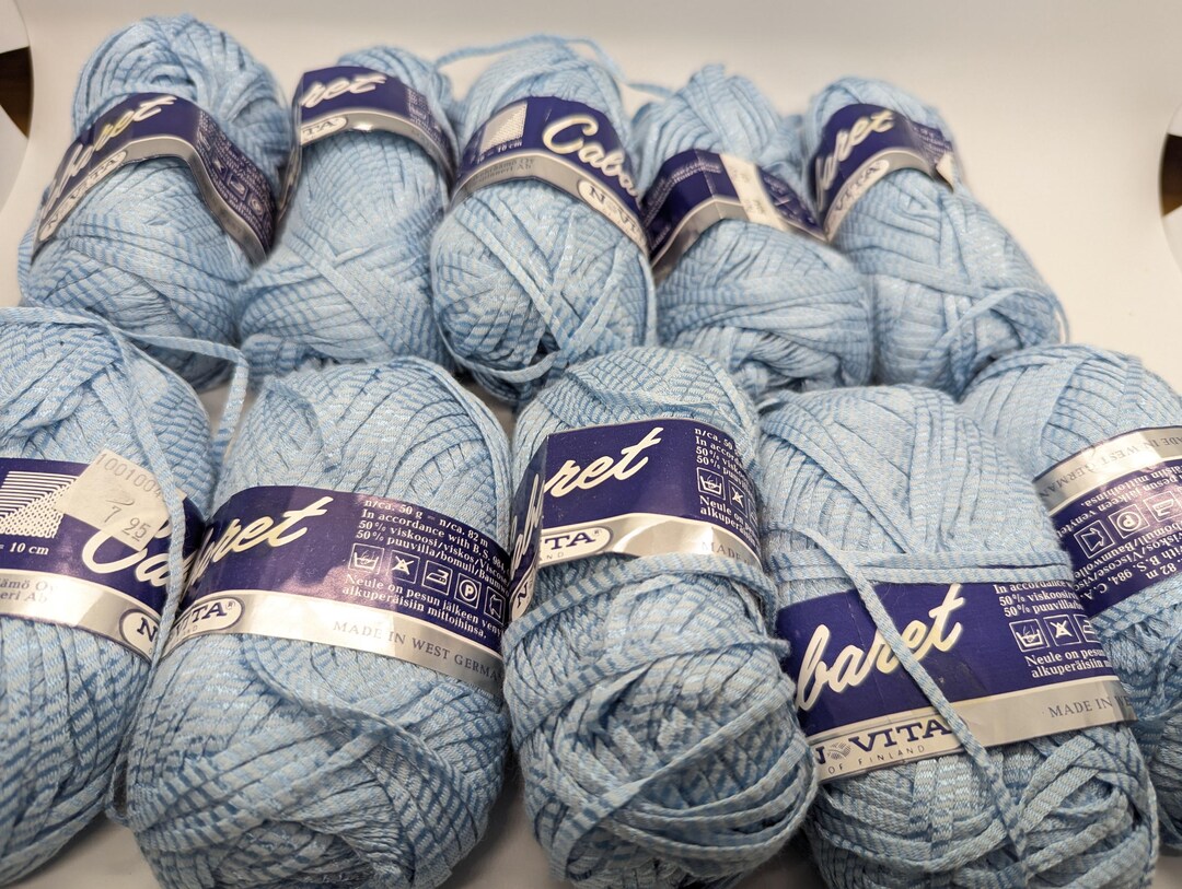 Vintage Novita of Finland Cabaret Ribbon Yarn - Choose Option