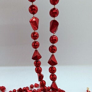 Red sales crystal garland