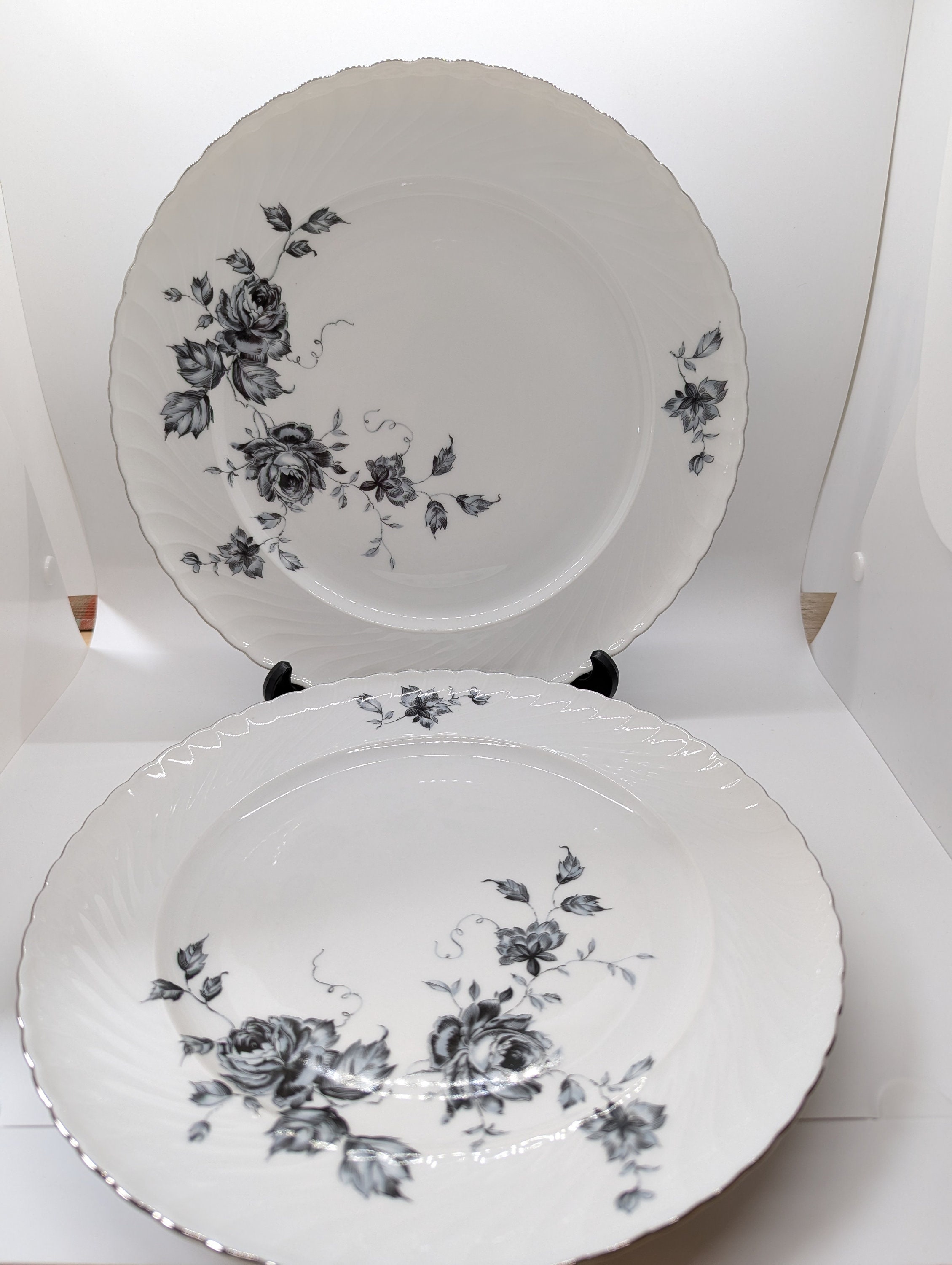 Belkraft Royal Tettau Bavaria Ebony Rose (black Rose) Porcelain 