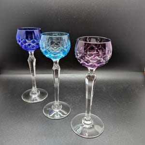 Bicchiere da liquore in cristallo tagliato / 1 pz / Boho / tagliato per cancellare - Scegli l&#39;opzione