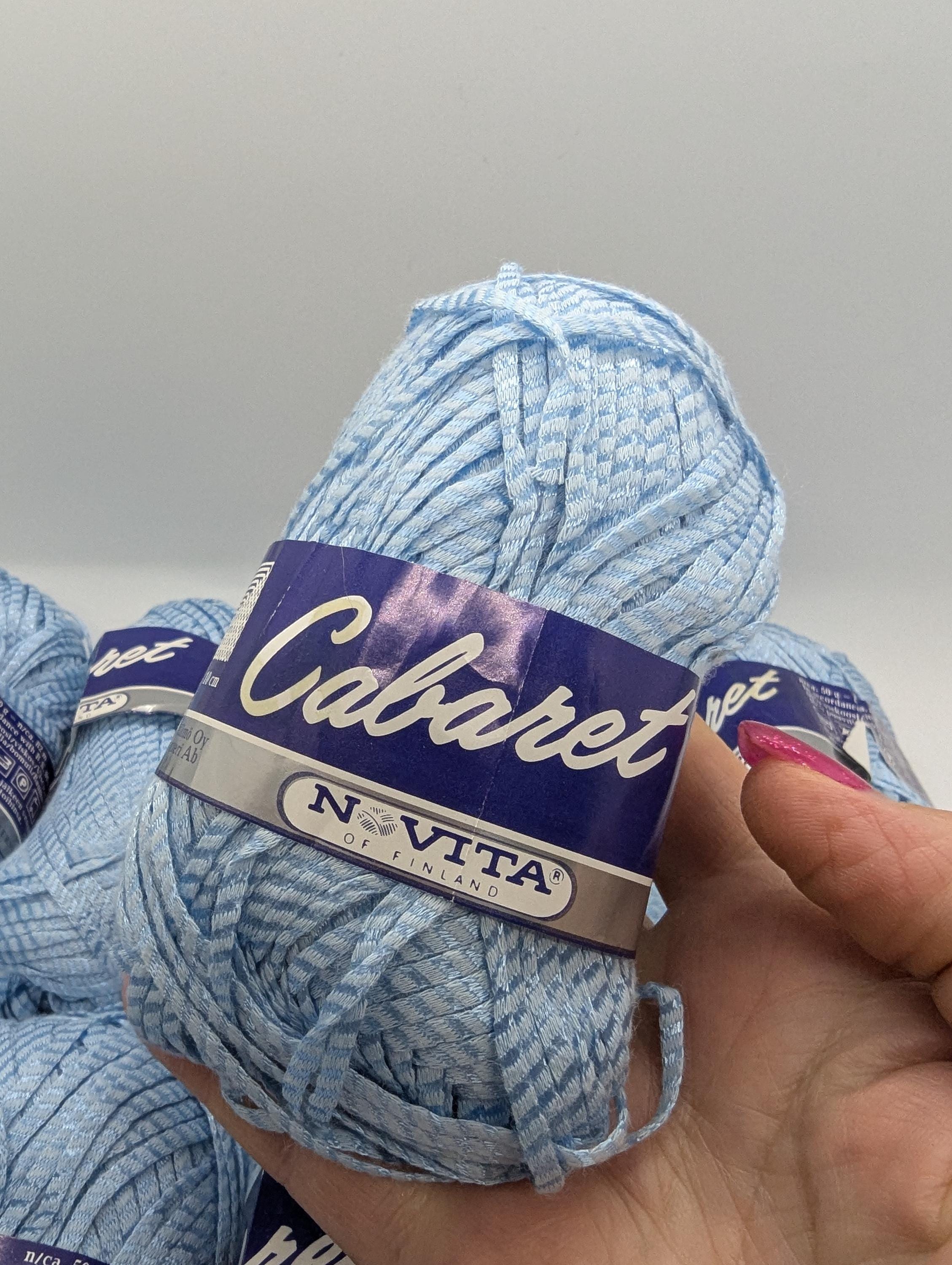 Vintage Novita of Finland Cabaret Ribbon Yarn - Choose Option