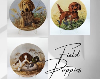 Field Puppies By Lynn Kaatz - Verzamelborden - honden