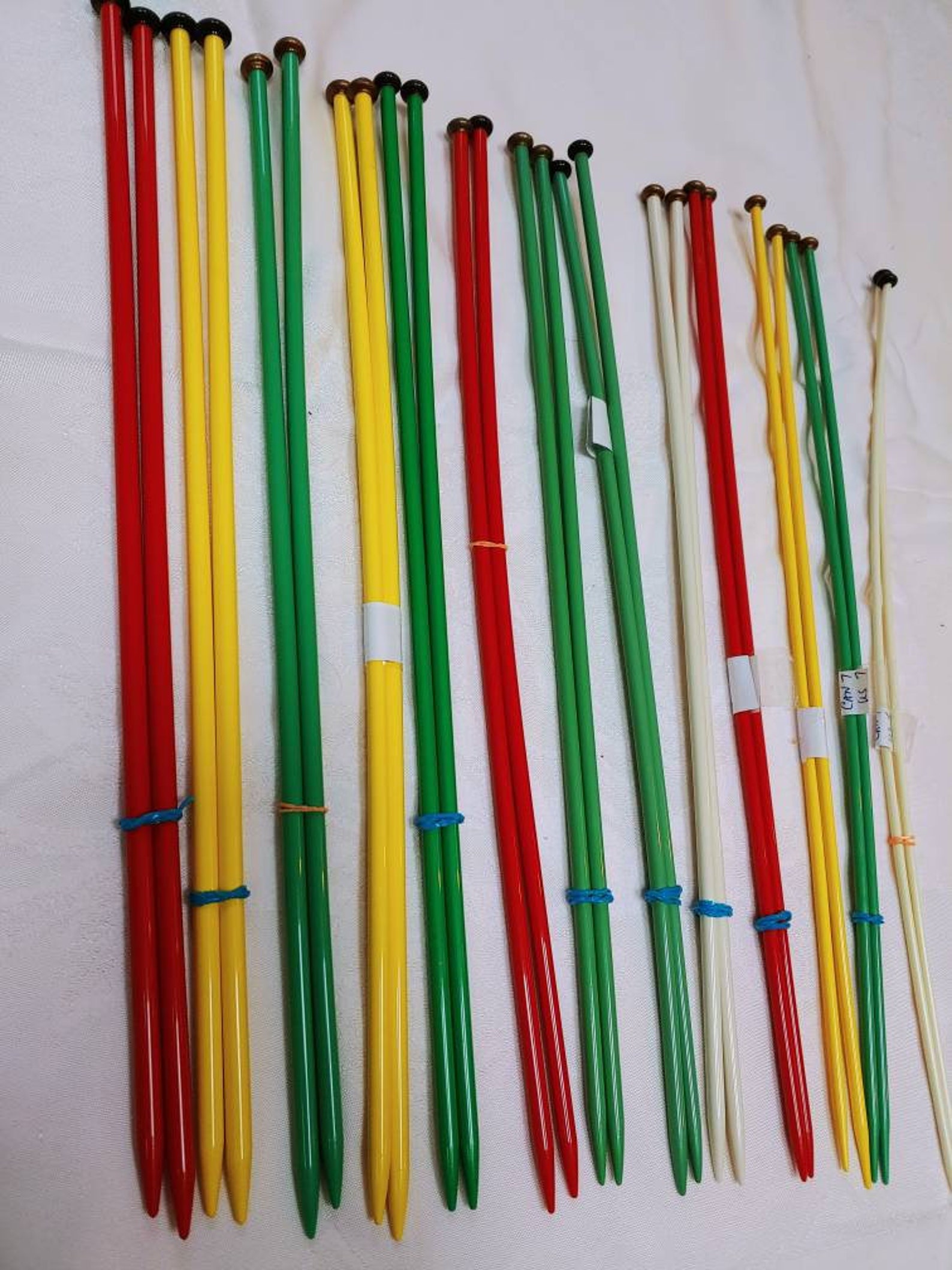 Vintage Single Point Knitting Needles extra long 15 inch Etsy