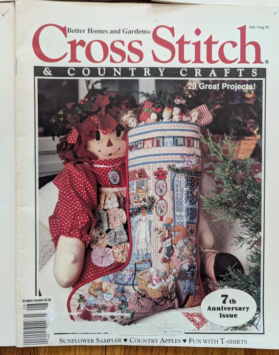 1992 Cross Stitch and Country Crafts Magazine by Better Homes and