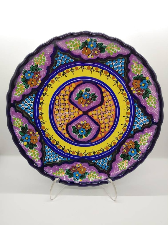 ヴィンテージ メキシコ フォークアート 手描き テラコッタ ウォール