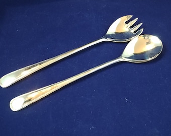ヴィンテージシルバーメッキサラダサービングセット - Etsy 日本