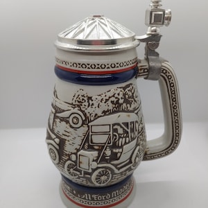 Vintage Avon Beer Stein, Handcrafted in Brazil by Ceramarte, 1980