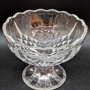Vintage Crystal Compote with Pedestal base