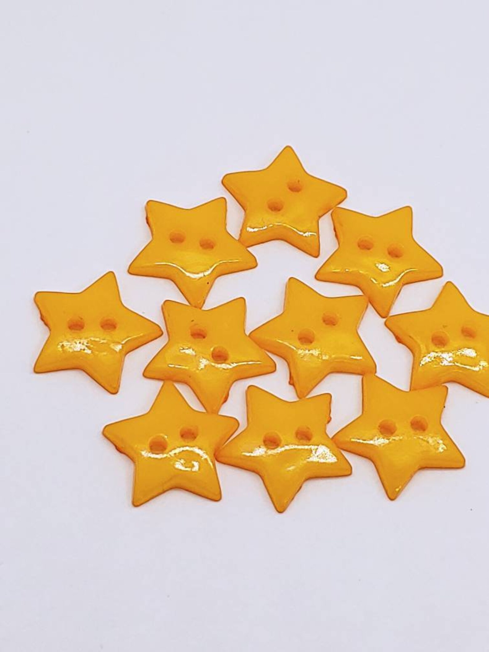 15mm Star Shaped Buttons lot of 10 Etsy