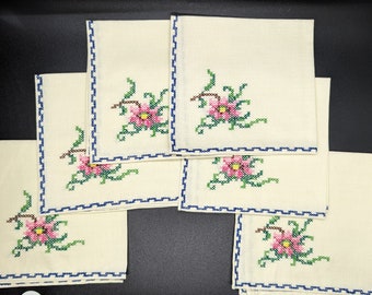 Embroidered Afternoon Tea Napkin Set