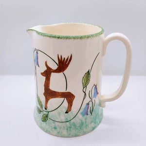 Hand Made Pottery Jug Decorated for the National Trust - Leon and Jenny Pettersson Ceramic Craft
