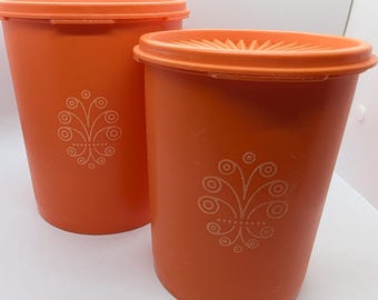 昭和レトロ タッパーウエア オレンジ色３個 昭和レトロ タッパーウエア オレンジ色3個 - メルカリ