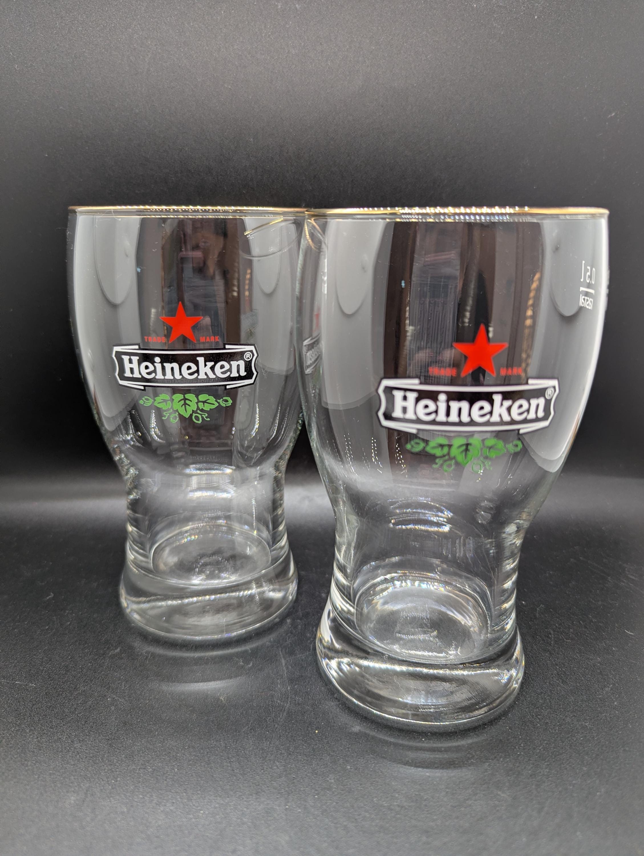 ハイネケン ビールグラス - 500ml ビールグラス 2個セット - Etsy 日本