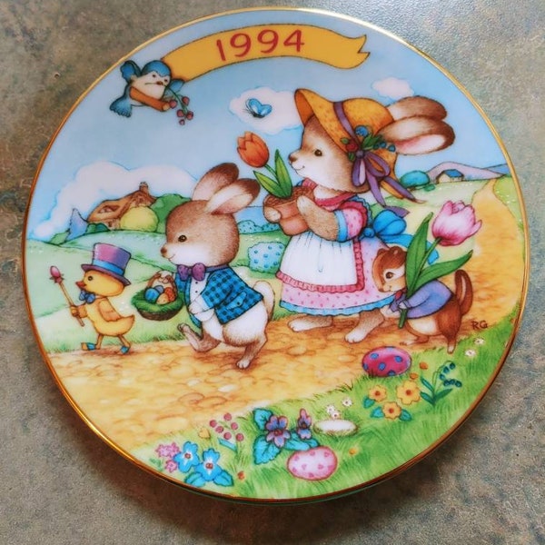 1994 Avon Easter Parade Vintage Avon Easter Collector Plate - 1994