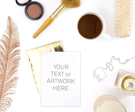 Wedding Stock Photo Card Mockup Flatlay Styled Photography Wedding