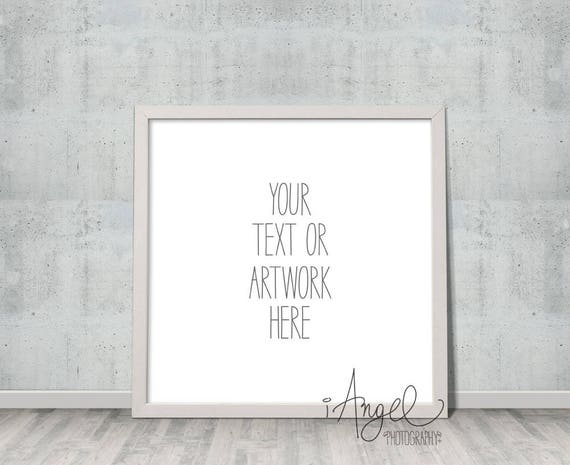 White Square Frame Mockup Frame Mock Up Poster Mock